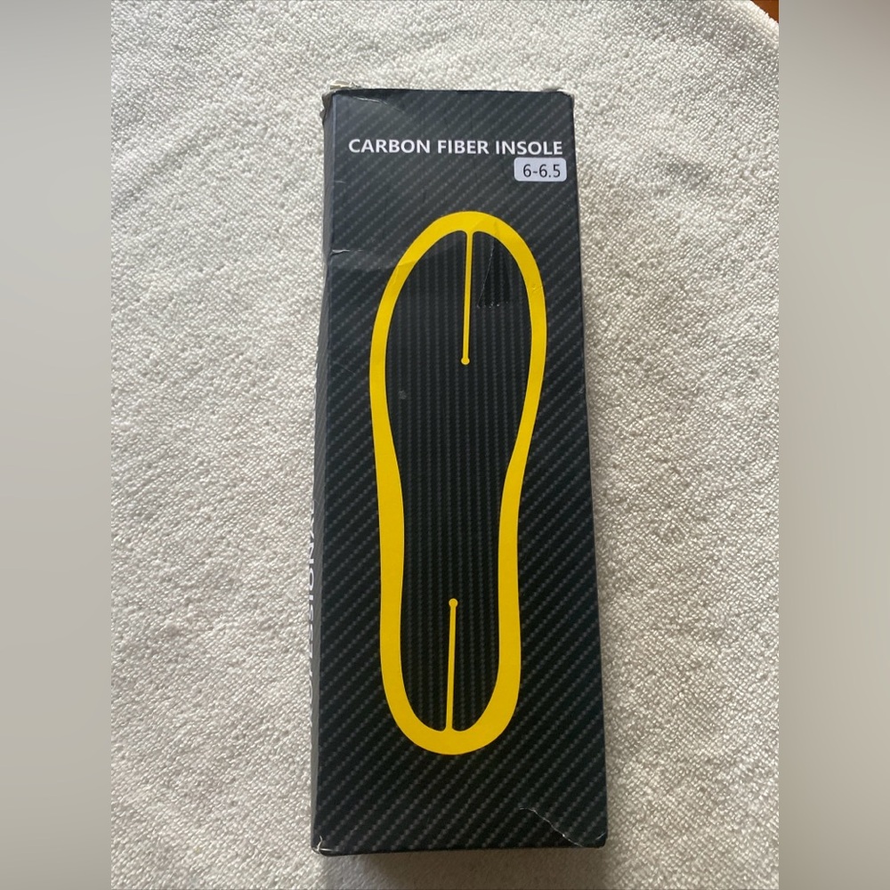 Yellow Carbon Fiber Men's Insole - Performance Support